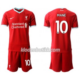 Liverpool Sadio Mane 10 Barn Hjemmedraktsett 2020-2021 Kortermet (+ Korte bukser)